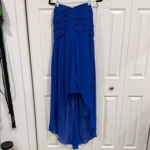 High Low strapless David's Bridal Dress